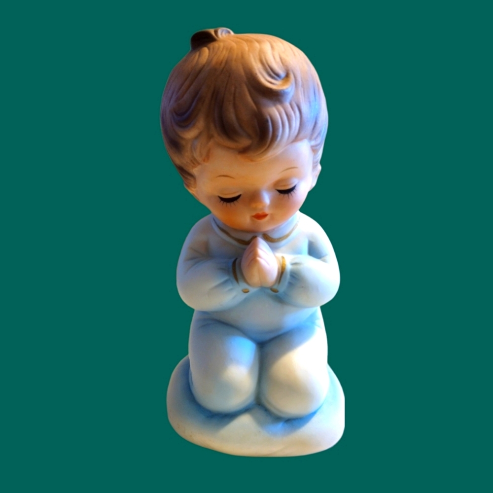 Vintage Lefton Praying Boy Night Light